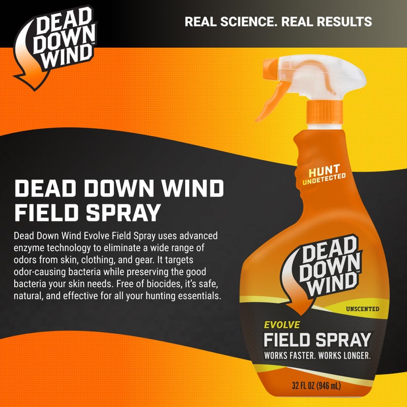 DEAD DOWN WIND Evolve Field Spray Bottle - Odor Fighting Hunting Scent Control Spray - Unscented, Safe for Sensitive Skin - Easy to Use for Hunting Gear & Clothing (24 oz) - Image 2